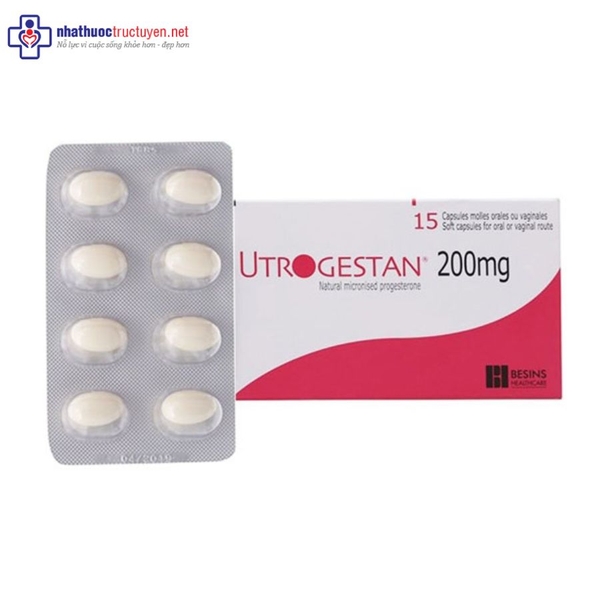 Utrogestan 200mg (15 viên x 1 vỉ)