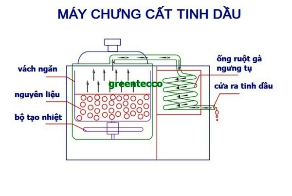Hệ thống chưng cất tinh dầu bằng điện - Chiết xuất đa dạng các loại tinh dầu