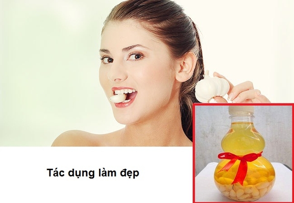 công dụng của rượu tỏi trong làm đẹp