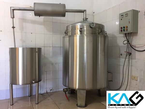 Nồi nấu rượu 100kg/mẻ