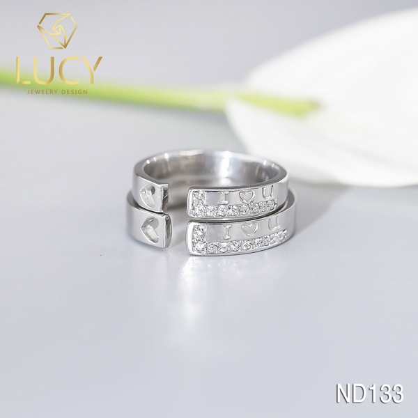 Nhẫn đôi nhẫn cặp bạc Lucy - ND133