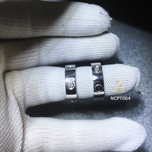 NCPT064 Nhẫn cưới bạch kim cao cấp Platinum 90% PT900 - Lucy Jewelry