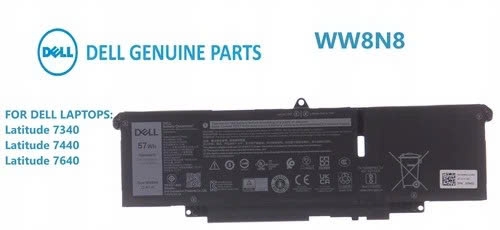 Pin Dell Latitude 7340 7440 7640 3ICP6/65/78 0HYH8 0CTJJ6 66DWX 57Wh