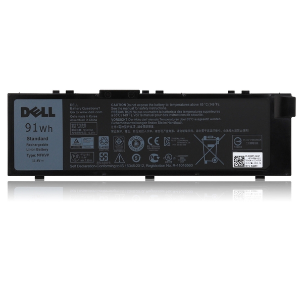 Pin Dell Precision 17 7000 Series. Precision 17 7710. Precision M7710. T05W1, TO5W1 (11.1V - 91WHr)