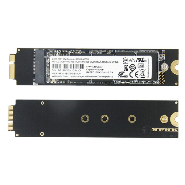 SSD MACBOOK AIR 2010 - 2011 - 2012 - 512GB