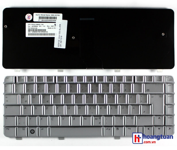 Bàn phím Laptop HP Pavilion DV4 Bạc