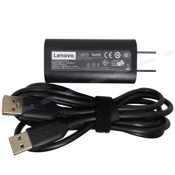 Charger For Lenovo Yoga 700-14ISK 80QD 900-13ISK 80MK Laptop