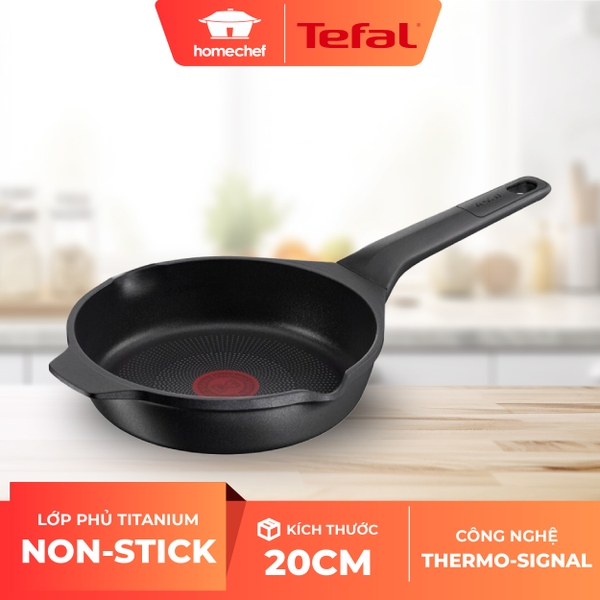 Chảo đúc cao cấp Tefal Robusto có miệng rót 20cm E2490244