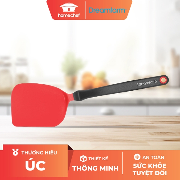 Xẻng lật thức ăn cỡ nhỏ Dreamfarm Mini Chopula-màu đỏ-DFCU3529