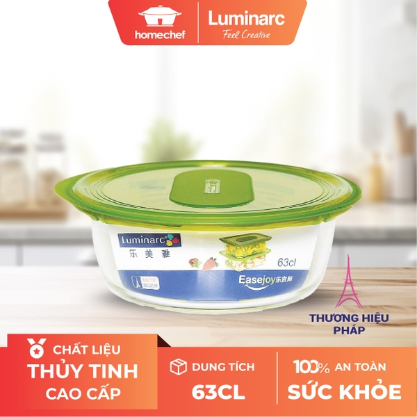 Hộp thủy tinh Luminarc EaseJoy hình tròn 63cl - L0527