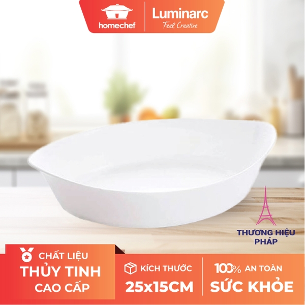 Khay nướng thủy tinh Luminarc Carine 25x15- P0886