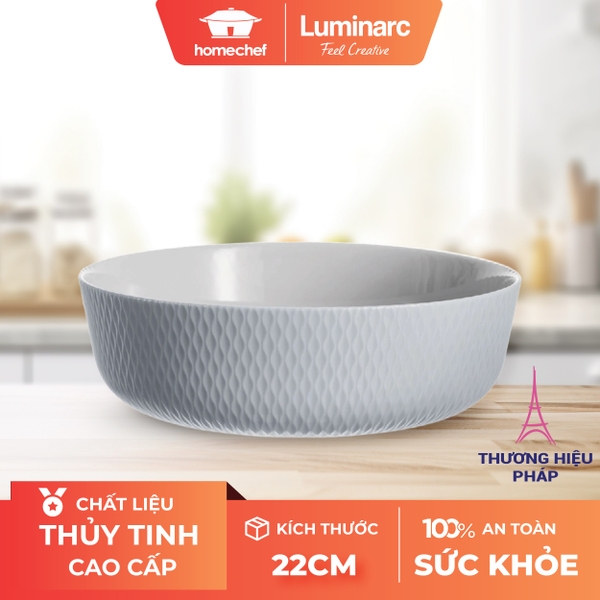 Khay nướng thủy tinh Luminarc Smart Cusine Wavy 22cm - X1634