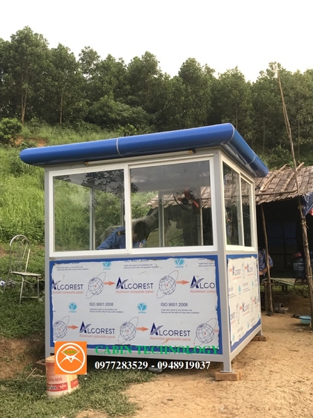 Cabin bảo vệ khung nhôm mái tròn