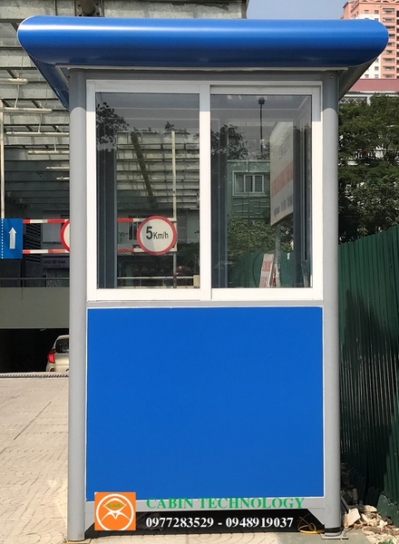 Nhà bảo vệ khung nhôm cột tròn