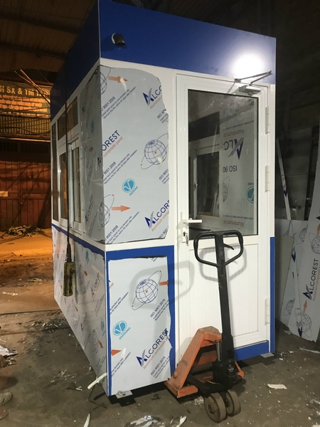 Cabin trạm thu phí BOT khung thép nhôm