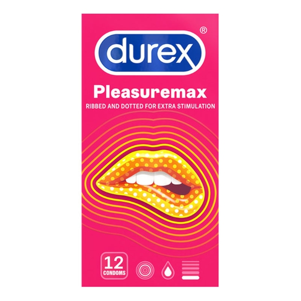 Bao cao su có gai Durex Pleasuremax hộp 12 cái: Tăng Khoái Cảm, Đảm Bảo An Toàn
