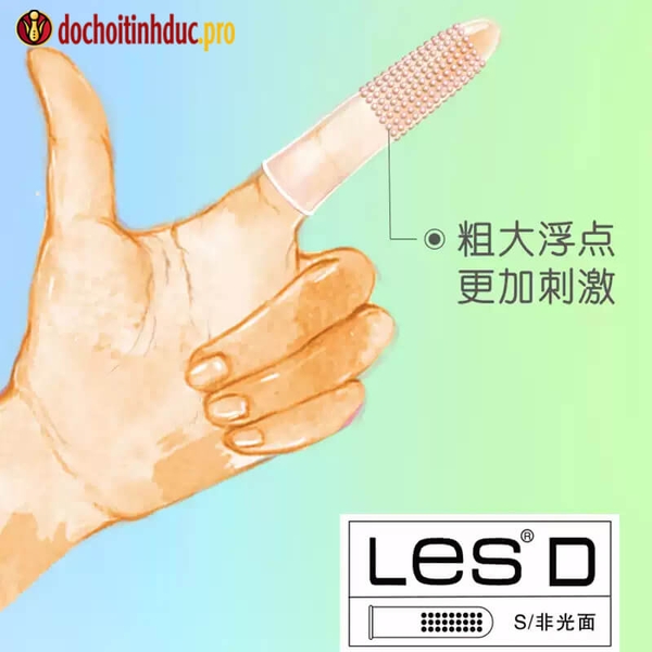 Bao cao su đeo ngón tay có gai nổi kích thích điểm G Pleasure More LES-D