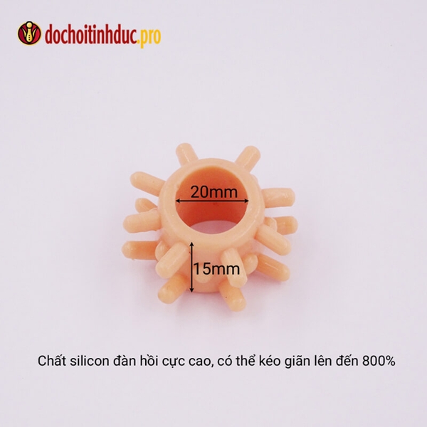 Bộ 3 món bao cao su đôn đầu khấc và vòng gai silicone mềm mại