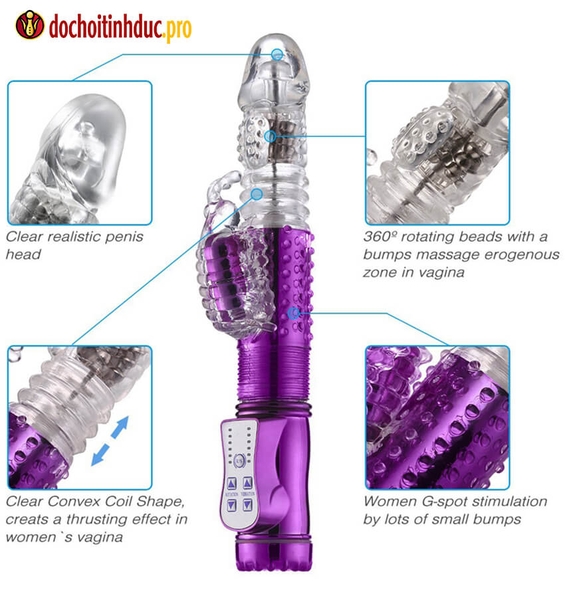 Dương vật giả có rung thụt Baile Butterfly