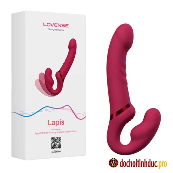 Sex toy cho les dương vật giả 2 đầu siêu rung 3 điểm Lovense Lapis