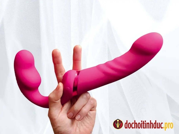 Sex toy cho les dương vật giả 2 đầu siêu rung 3 điểm Lovense Lapis