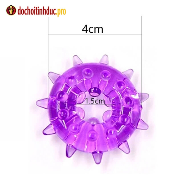 Vòng bi gai đeo dương vật silicone loại dày