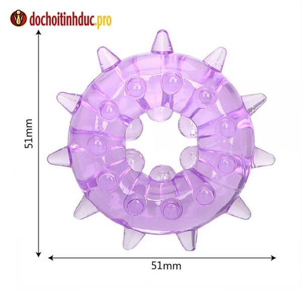Vòng bi gai đeo dương vật silicone loại dày