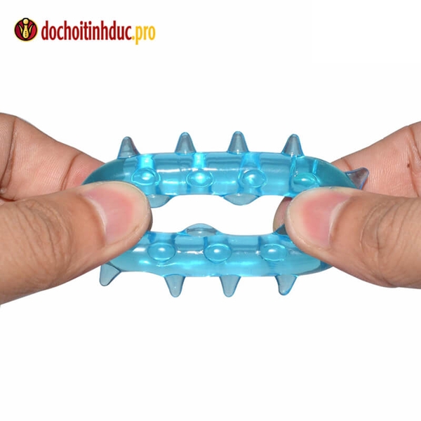 Vòng bi gai đeo dương vật silicone loại dày
