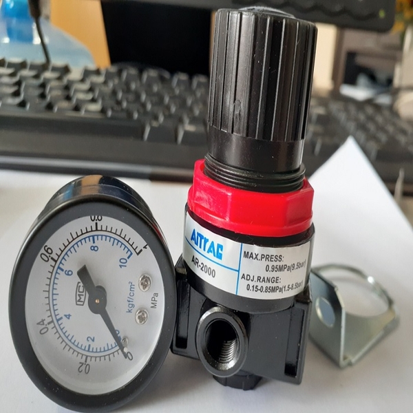 Van điều áp, bộ điều áp khí nén AR2000 AIRTAC (ren 13mm)