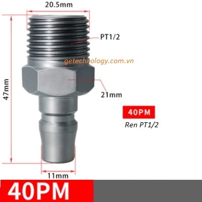 Đầu nối nhanh 20PM 30PM  40PM  - Quick coupling SABO