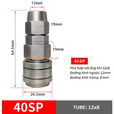 Đầu nối nhanh 20SP 30SP 40SP - Quick coupling SABO