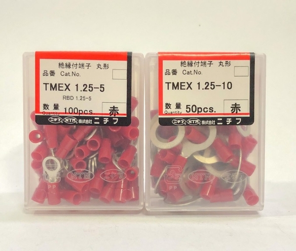 Đầu cốt tròn bọc nhựa NICHIFU TMEX0.3/TMEX1.25/TMEX2-2/3/3.5/4/5/6/8