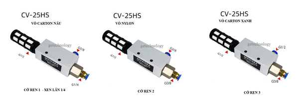 Bộ tạo chân không CV-10HS CV-15HS CV-20HS CV-25HS CV-30HS Van hút chân không CV-10HS CV-15HS CV-20HS CV-25HS CV-30HS