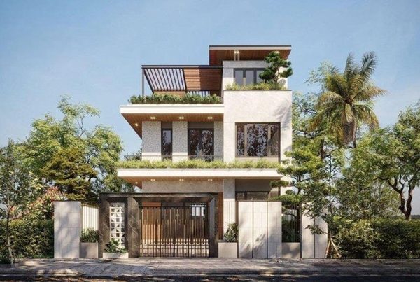 Thiết kế mái phù hợp có thể làm nổi bật kiến trúc, tạo nên sự hài hòa và tăng thêm giá trị thẩm mỹ cho toàn bộ ngôi biệt thự