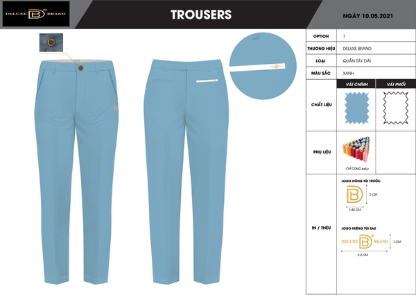 QUẦN GOLF VẢI KAKI MỀM - SOFT KAKI FABRIC TROUSERS