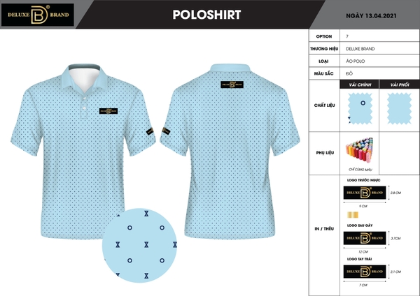 ÁO THUN CÓ CỔ VẢI IN NHIỆT - SUBLIMATION PRINTING FABRIC POLO SHIRT