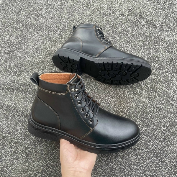 Giày Boots nam cao cấp G120 sang trọng với cổ giày cao, hiện đại