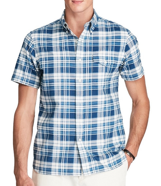 Áo sơ mi nam ngắn tay - Polo Ralph Lauren caro xanh