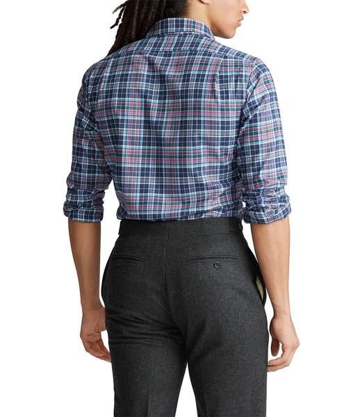 Áo sơ mi Nam Polo Ralph lauren tay dài caro xanh nhiều màu