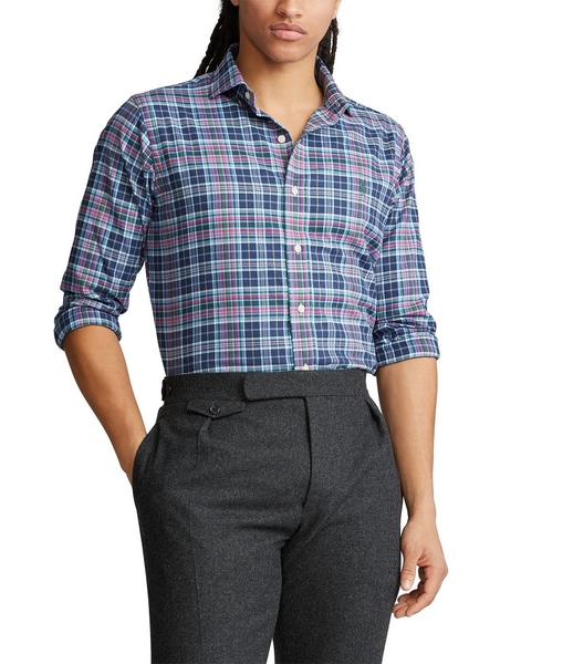 Áo sơ mi Nam Polo Ralph lauren tay dài caro xanh nhiều màu