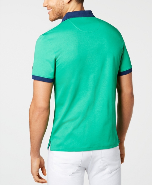 Áo thun nam calvin klein xanh lá cây sọc