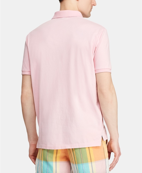 Áo thun nam Polo Ralph lauren Garden Pink logo xanh