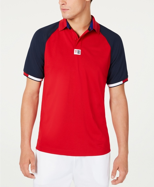 Áo thun Nam Tommy Hilfiger Spost đỏ phối navy tay with logo TH