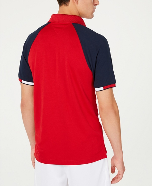 Áo thun Nam Tommy Hilfiger Spost đỏ phối navy tay with logo TH