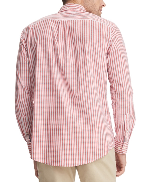 Áo sơ mi nam Tommy Hilfiger tay dài chấm bi trắng đỏ nềm xanh đỏ