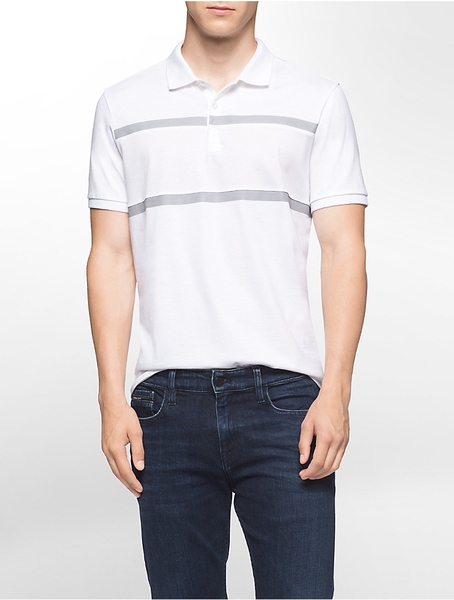 Áo thun Nam Calvin Klein - Xanh xọc ngan điểm M
