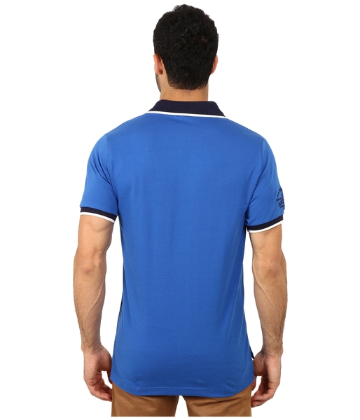 Áo Thun Nam US Polo Assn Xanh sọc đen, phối tay chữ , cổ viềng