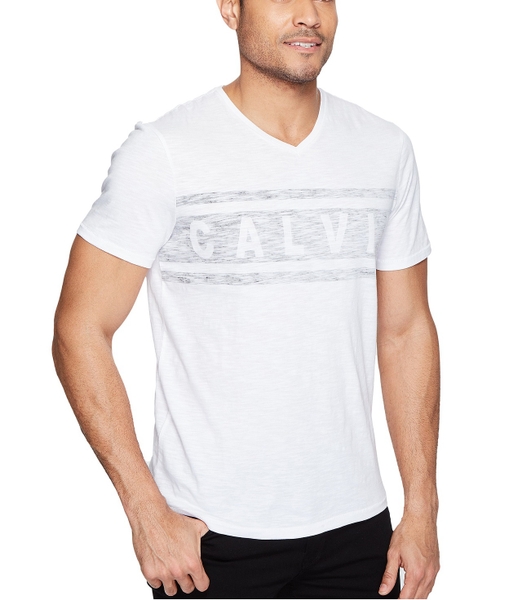Áo thun Calvin Klein - CK T.shrit không cổ trắng phối