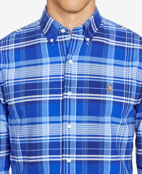 Áo sơ mi nam Polo Ralph lauren caro xanh