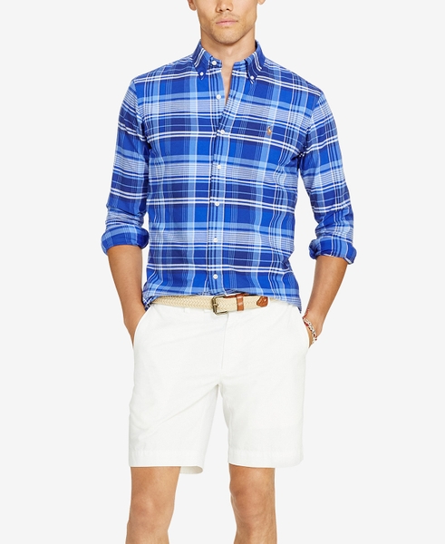 Áo sơ mi nam Polo Ralph lauren caro xanh